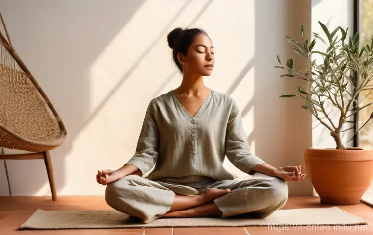 도교적 건강법 - The Serene Breath of Inner Peace**

An individual, approximately 35 years old, sits cross-legged on ...