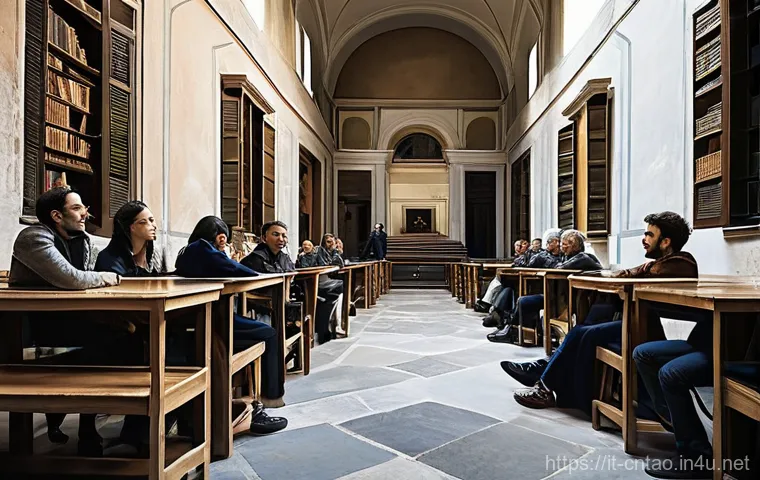 유교와 학문 발전 - **"The Art of Dedication and Continuous Learning in an Italian Context":** An evocative image showca...