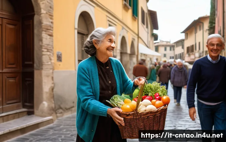 맹자 책의 핵심 - **Prompt:** A heartwarming scene on a bustling, charming street in an Italian city, possibly Florenc...